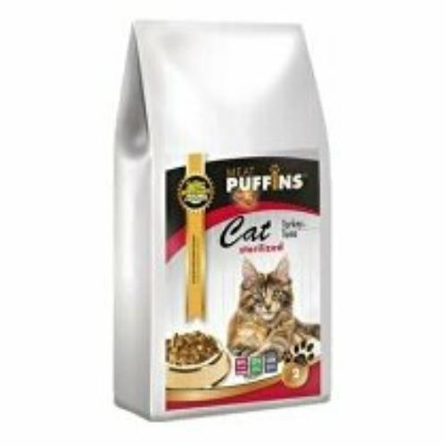 Puffins Cat Sterilizovaný moriak a tuniak 2kg