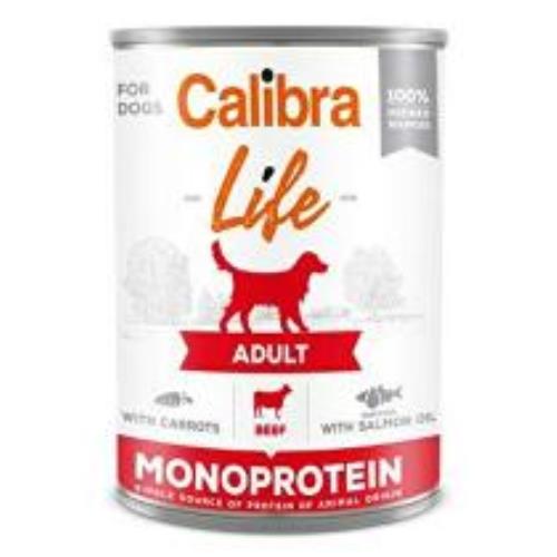 Calibra Dog Life cons.Adult Hovädzie mäso s mrkvou 400g