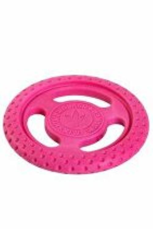 Hračkársky pes FRISBEE MINI float. z TPR peny, ružová KW