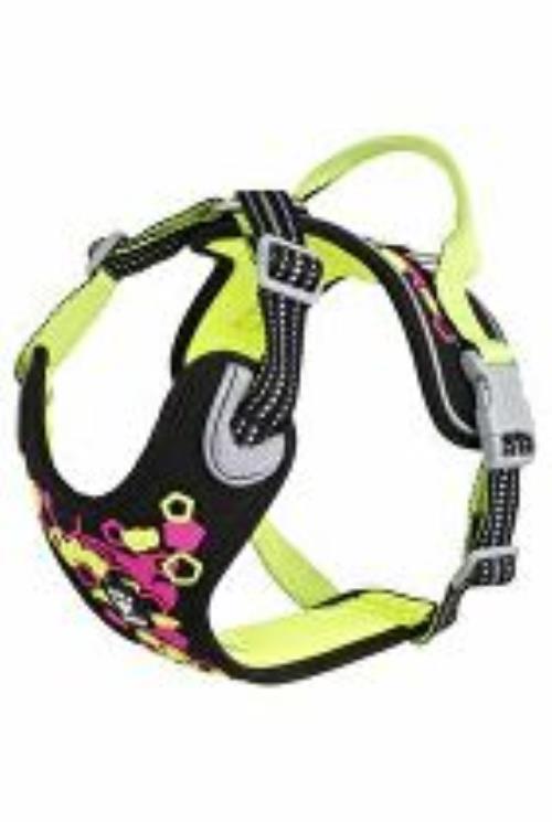 Hurtta Weekend Warrior neónový postroj 40-45cm