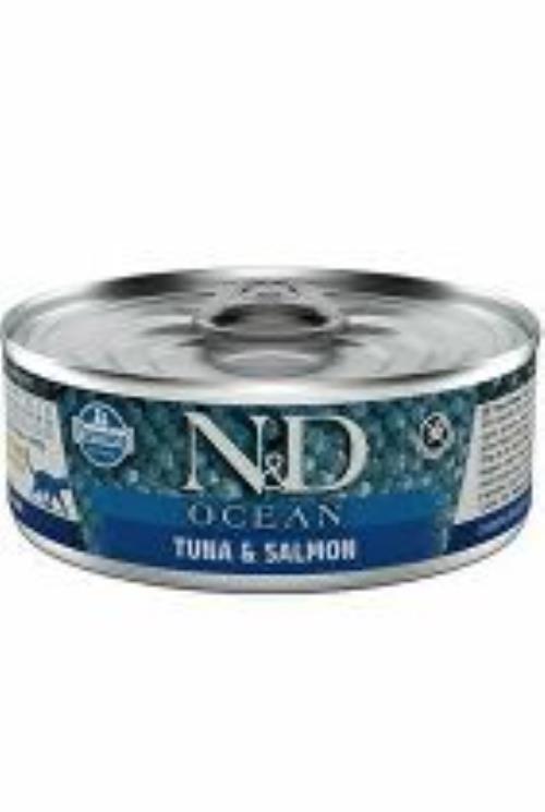 N&D CAT OCEAN Adult Tuniak a losos 70g + Množstevná zľava