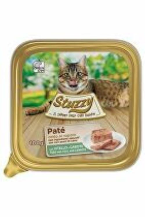 Stuzzy Cat Zápory. Dospelý Paté teľacie/mrkva 100g + Množstevná zľava