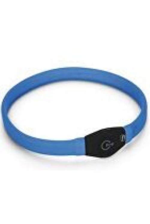 Obojok Visio Light LED USB dobíjateľný modrý 65cm KAR