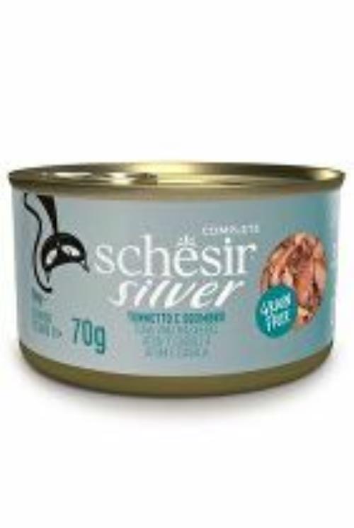 Schesir Cat Cons. Senior Wholefood tuniak/makrela 70g + Množstevná zľava