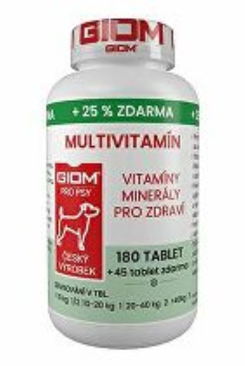 Giom S dog Multivitamín 180 tbl+25% zadarmo