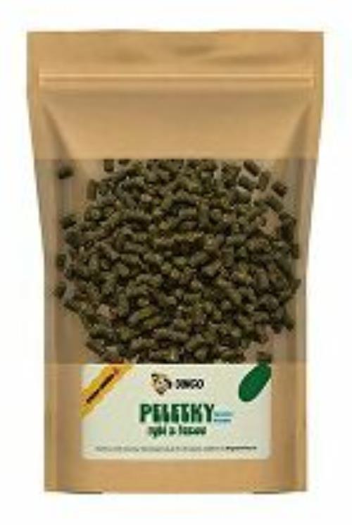 DINGO bezlepkové rybie pelety s riasami 150g