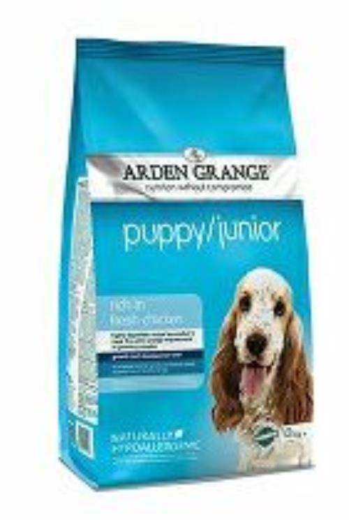Arden Grange Dog Puppy/Junior rich in fresh Chick.12kg