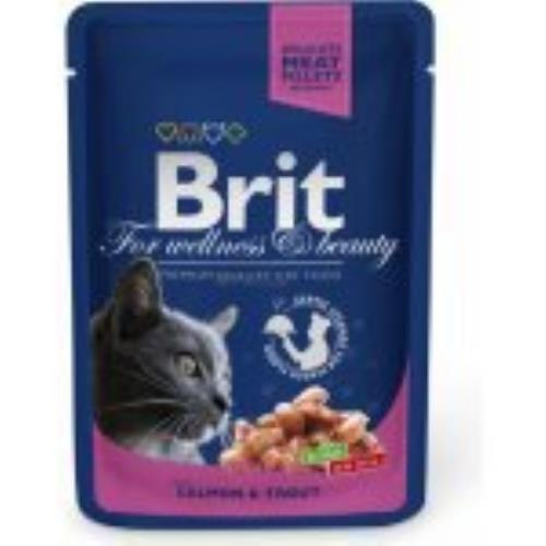 Brit Premium Cat vrecko with Salmon & Trout 100g + Množstevná zľava