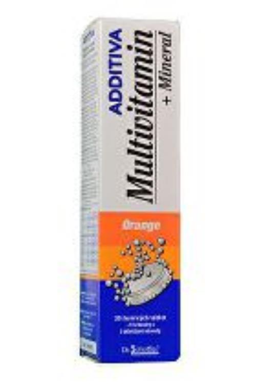 Multivitamín Additiva pomaranč+minerál tbl eff 20