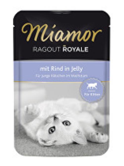 Miamor Cat Ragout Junior hovädzia kapsa v želé 100g + Množstevná zľava