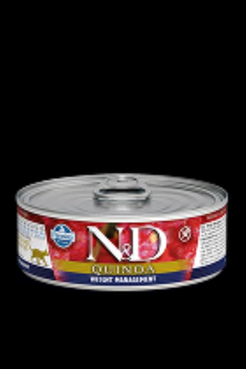 N&D CAT QUINOA Adult Weight Mnmgmt Lamb & Brocolli 80g + Množstevná zľava