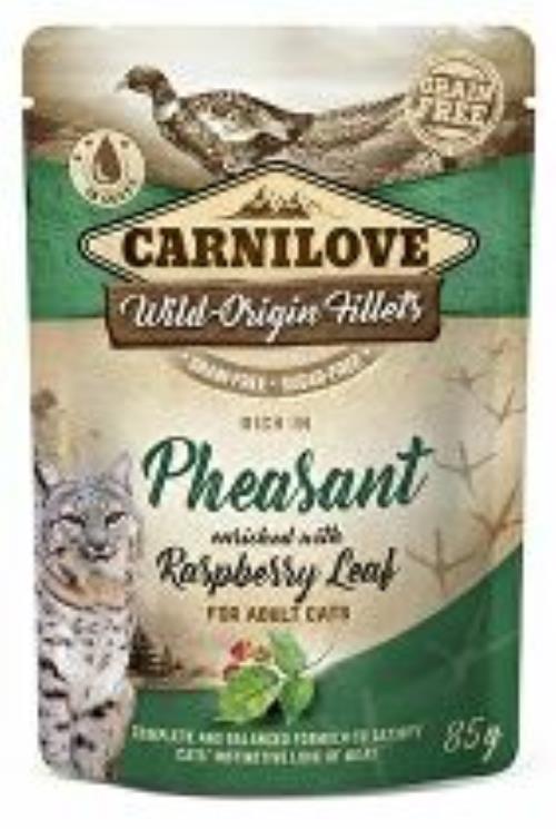 Carnilove Cat Pouch Pheasant & Raspberry Leaves 85g + Množstevná zľava