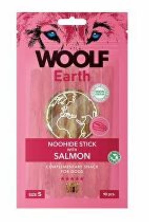 Woolf pochúťka Earth NOOHIDE S Salmon 90g + Množstevná zľava
