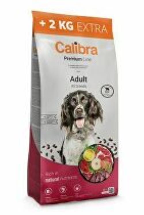 Calibra Dog Premium Line Adult Beef 12+2kg +2 kg vnútri zadarmo + tienidla do auta ZADARMO