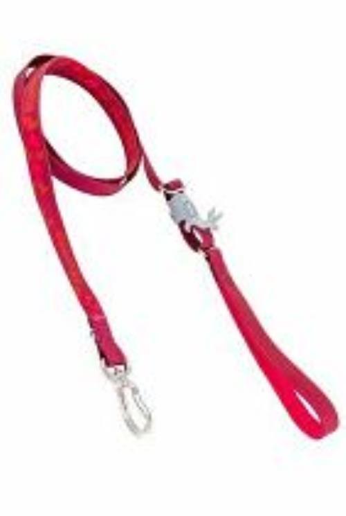 Vodítko Hurtta Mudventure červené120-180cm/20mm