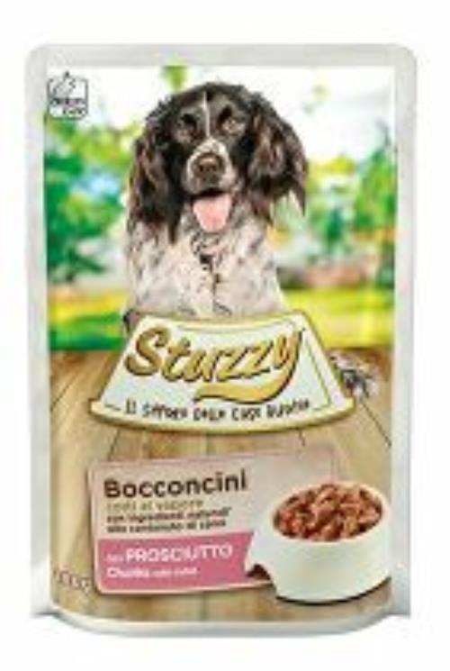 Stuzzy Dog pocket Adult šunka kúsky 100G + Množstevná zľava