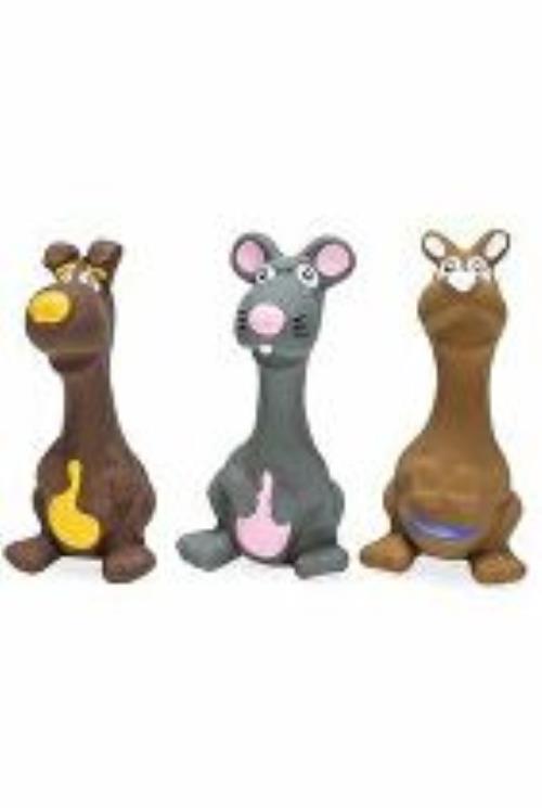 Hračka pre psov Skippy pískacia latexová 12cm rôzne typy KAR