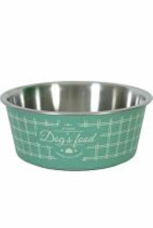 Nerezová miska pre psov FOOD DOG 1,2 zelená Zolux