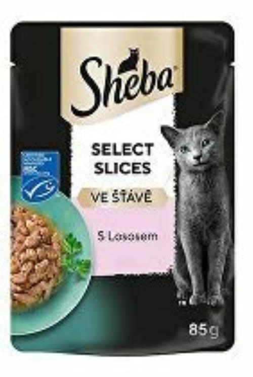 Sheba kapsa s lososom v šťave 85g