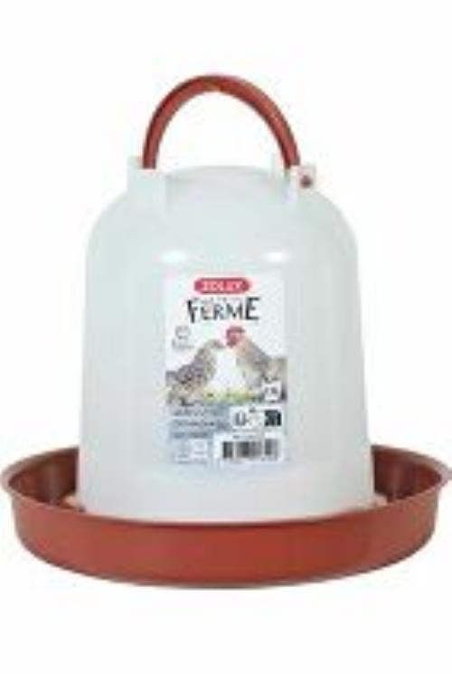 Napájačka pre hydinu 1,5 l červená Zolux