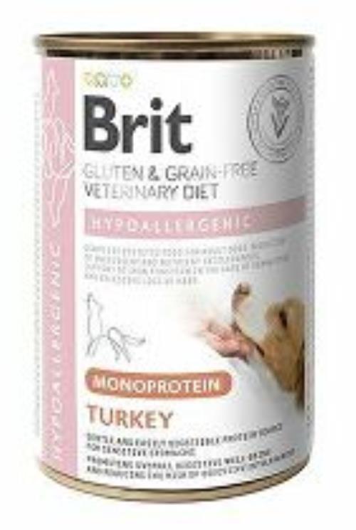 Brit VD Dog GF Cons Mono Protein Hypoall. Kuracie mäso 400g 3 + 1 zadarmo