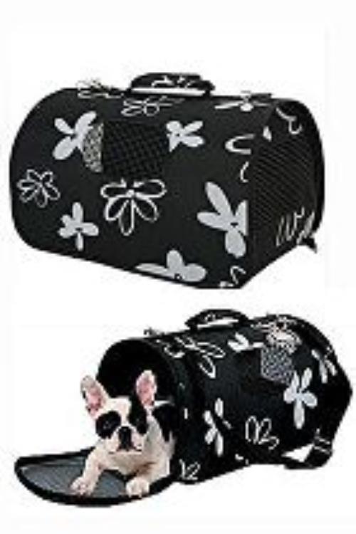 Cestovná taška Flower M black 25x44x29cm Zolux