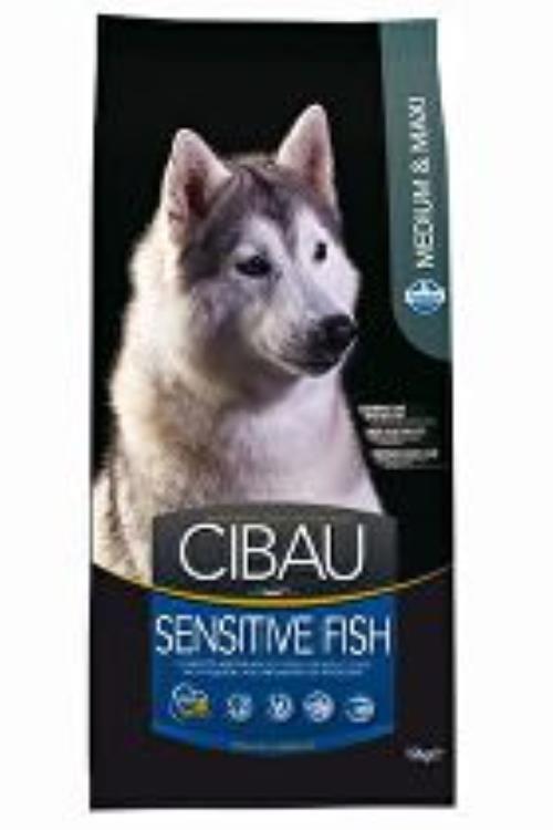 CIBAU Dog Adult Sensitive Fish&Rice 12kg + 2kg ZADARMO