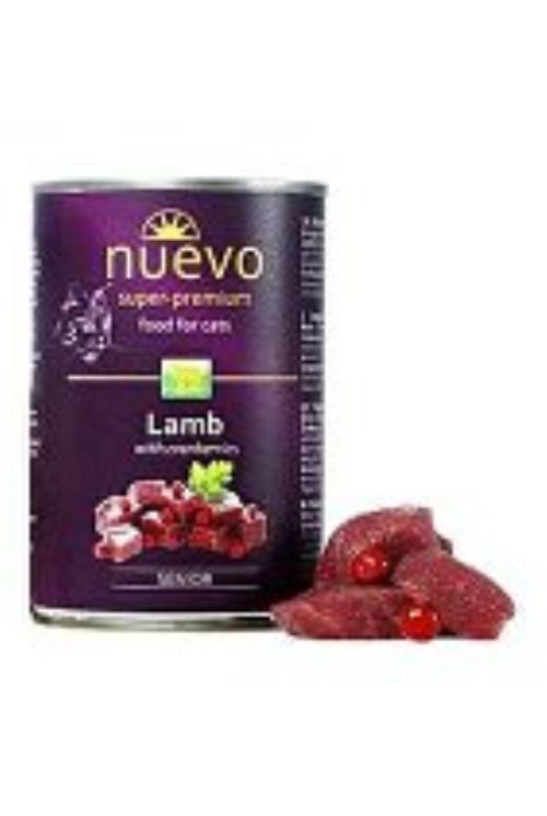 Nuevo mačka Senior Jahňacie s brusnicami konz. 400g + Množstevná zľava
