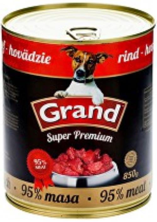 GRAND konz. Superpremium pes hovädzie 850g + Množstevná zľava