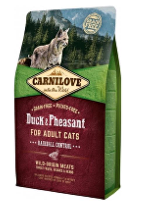 Carnilove Cat Duck&Pheasant Adult Hairball Contr 2kg