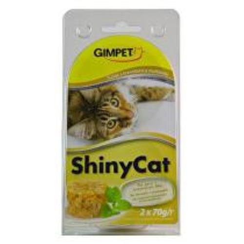 Gimpet cat cons. ShinyCat tuniak/krv/maltóza 2x70g + Množstevná zľava