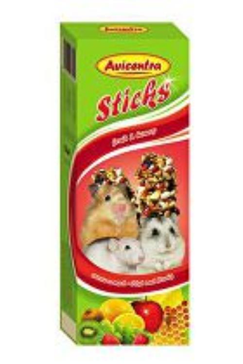 Avicentra tyčinky pre malé hlodavce - ovocie 2ks