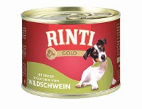 Rinti Dog Gold konzerva z diviaka 185g + Množstevná zľava