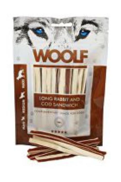 WOOLF pochúťka soft Rabbit&Pollock sandwich LONG 100g + Množstevná zľava