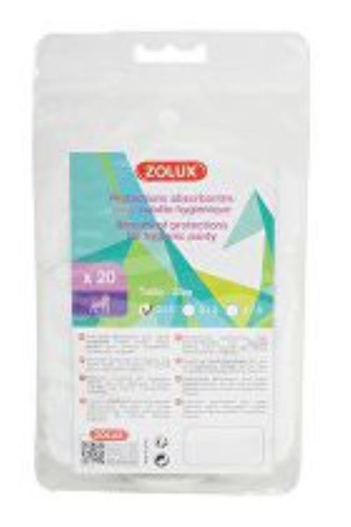 T0-T1 20ks Zolux splash panty liner