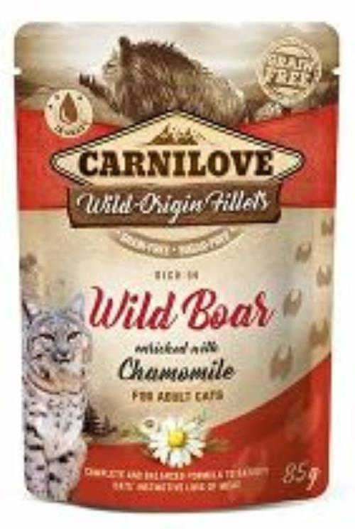 Carnilove Cat Pouch Wild Boar & Chamomile 85g + Množstevná zľava