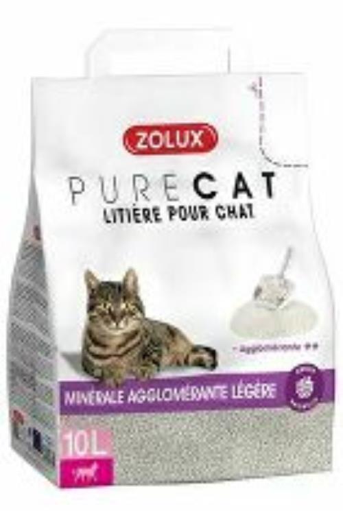 PURECAT premium light clumping litter 10l Zolux