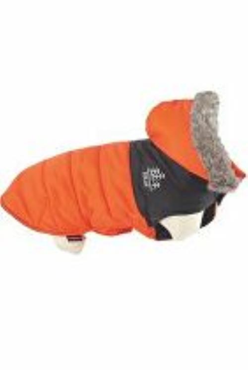 Nepremokavý oblek pre psov MOUNTAIN orange 25cm Zolux