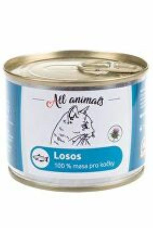 All Animals CAT losos mletý 200g + Množstevná zľava