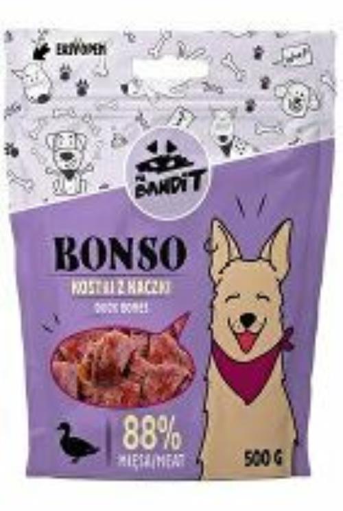 VetExpert Mr.Bandit pochúťka BONSO kačacie kosti 500g + Množstevná zľava