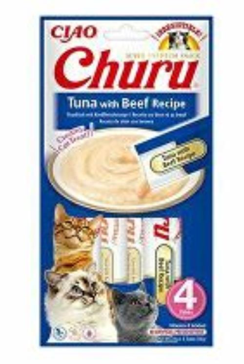 Churu Cat Tuna with Beef Recipe 4x14g