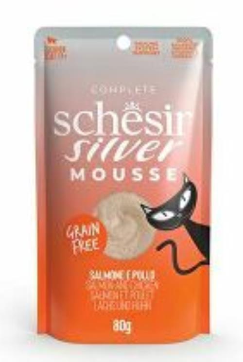 Schesir Cat pocket Senior Lifestage Mousse los/smoke 80g + Množstevná zľava