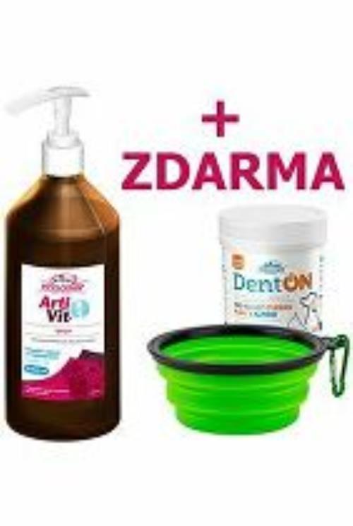 VITAR ArtiVit sirup 1000ml+DentON100g+cestovná miska