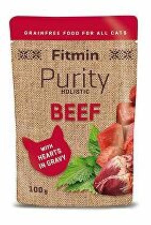 Fitmin cat Čistota hovädzie so srdiečkami vrecko 100g