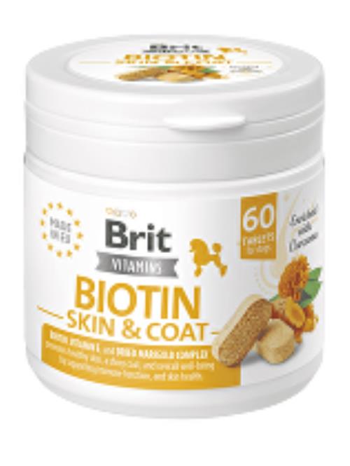 Brit Dog Vitamins Biotin Skin&Coat 120g (60tbl)