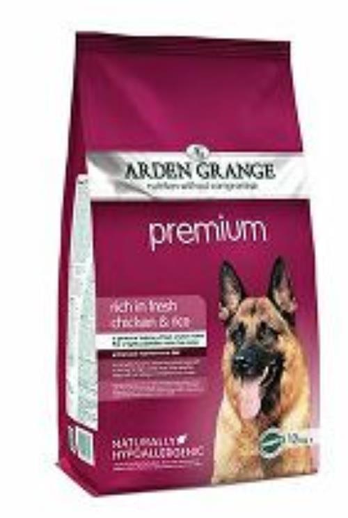 Arden Grange Dog Adult Prem.rich fresh Chick&Rice12kg