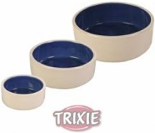 Keramická miska pre psa biela/modrá 1l 18cm TR 1ks