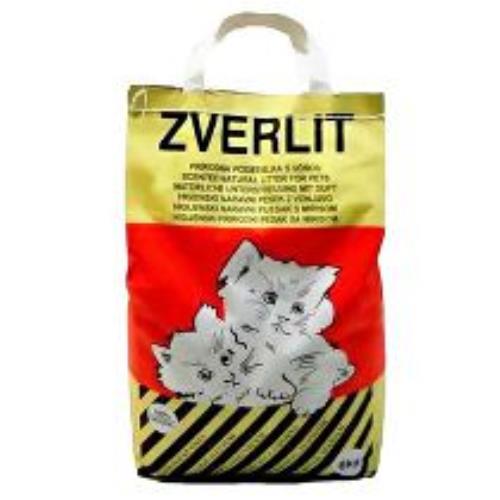 ZVERLIT červená hrubá voňavá podstielka pre mačky 6kg