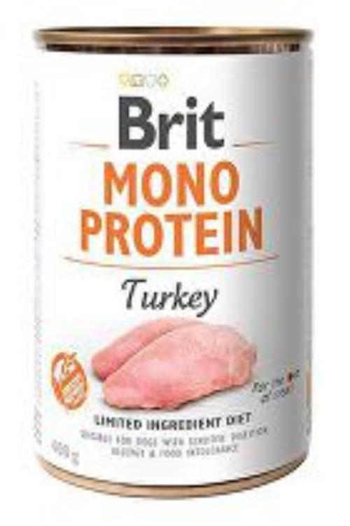 Brit Dog Kons Mono Protein Turkey 400g + Množstevná zľava