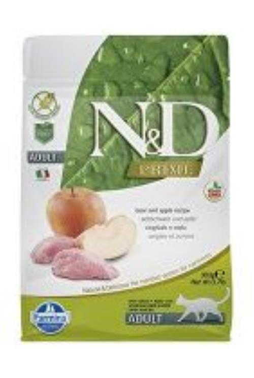 N&D PRIME CAT Adult Boar & Apple 300g